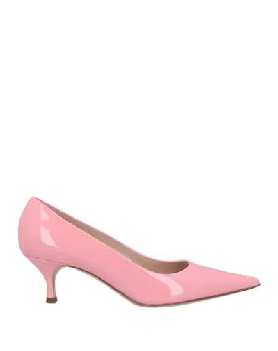 Casadei Woman Pumps Pink Size 11 Leather