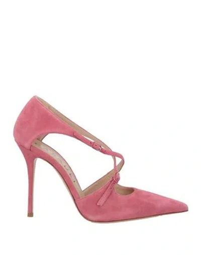 Casadei Woman Pumps Pink Size 5.5 Leather