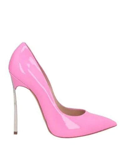 Casadei Woman Pumps Pink Size 6 Leather