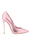 Casadei Woman Pumps Pink Size 8 Leather In Pink