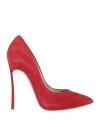 Casadei Woman Pumps Red Size 5 Soft Leather