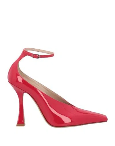 Casadei Woman Pumps Red Size 8 Leather