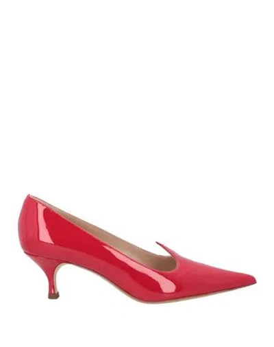 Casadei Woman Pumps Red Size 8 Leather
