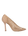 Casadei Woman Pumps Sand Size 6.5 Leather In Beige