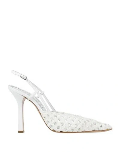 Casadei Woman Pumps White Size 5 Leather