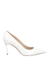 Casadei Woman Pumps White Size 7 Leather