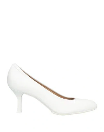 Casadei Woman Pumps White Size 8 Leather