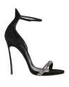 Casadei Stratosphere 120mm Crystal-embellished Sandals In Black