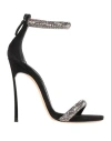 Casadei Blade Stratosphere - Woman Sandals Jet Ematite And Black 37 In Black
