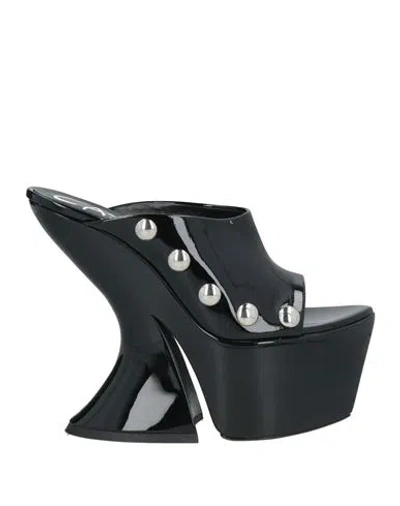 Casadei Woman Sandals Black Size 8 Leather