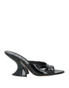 Casadei Woman Sandals Black Size 8 Leather In Black