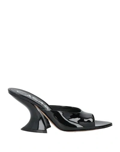 Casadei Woman Sandals Black Size 8 Leather