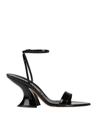 Casadei Woman Sandals Black Size 10 Leather