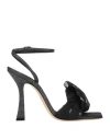 Casadei Geraldine Helen 100mm Sandals In Black