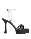 Casadei Donna Hollywood 120mm Sandals In Black