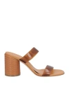 Casadei Woman Sandals Brown Size 8 Pvc - Polyvinyl Chloride In Brown