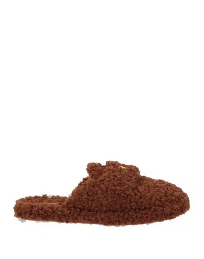 Casadei Woman Sandals Brown Size 9 Leather