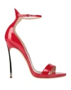 Casadei Woman Sandals Red Size 6 Soft Leather