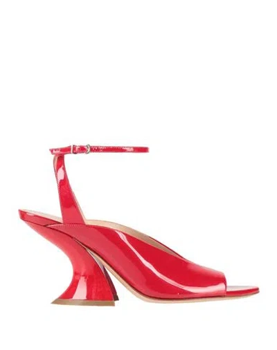Casadei Woman Sandals Red Size 7 Leather
