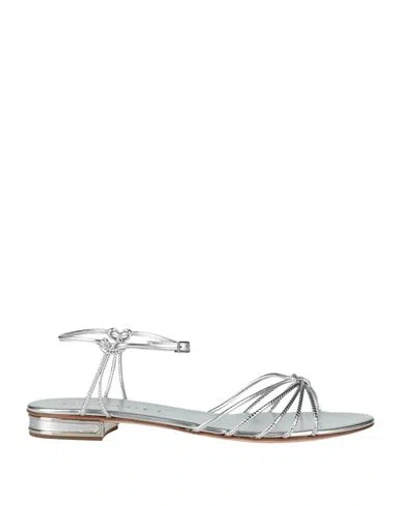 Casadei Woman Sandals Silver Size 8 Leather In Multi