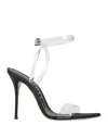 Casadei Woman Sandals Transparent Size 8 Pvc - Polyvinyl Chloride In Transparent
