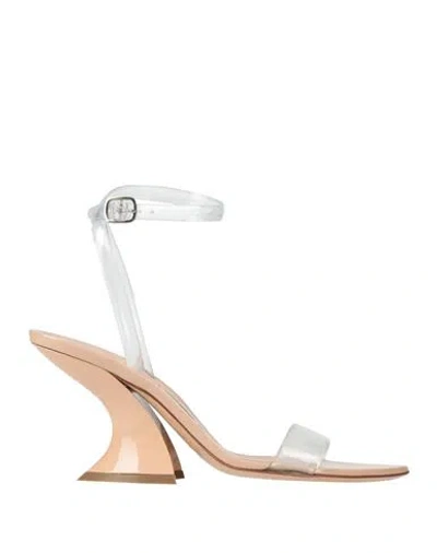 Casadei Woman Sandals Transparent Size 8 Pvc - Polyvinyl Chloride