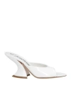 Casadei Woman Sandals White Size 7 Leather