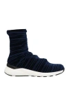 Casadei Woman Sneakers Midnight Blue Size 8 Textile Fibers