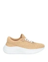 Casadei Woman Sneakers Sand Size 8 Textile Fibers In Beige