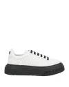 Casadei Woman Sneakers White Size 7.5 Leather In White