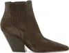 Casadei Anastasia Vulcano Ankle Boots Brown In Brown