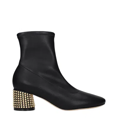 Casadei Women's Boots Eco Leather Black In Neutral