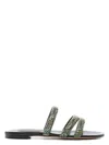 Casadei Crystal Embellished Sandals In Black