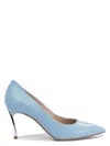 Casadei Pointed Toe Heeled Shoes In Blue