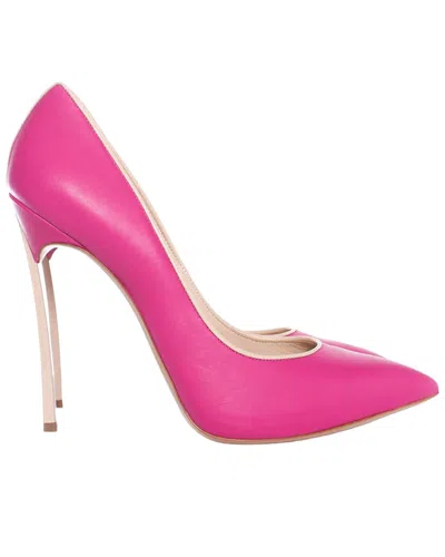 Pre-owned Casadei Women's Leather Blade Stiletto Pump (authentic Pre-loved)