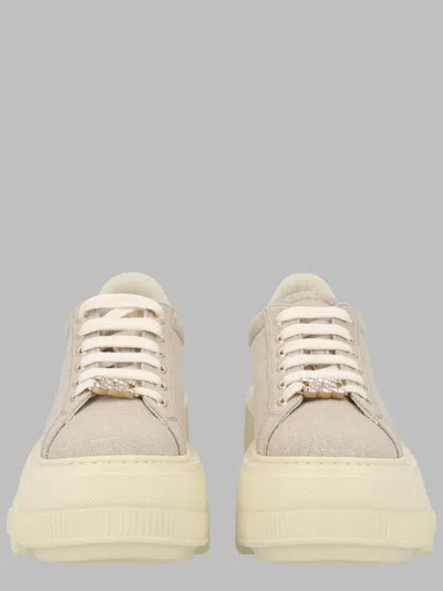 Casadei Women's Nappa Lined Performance Sneakers In Beige