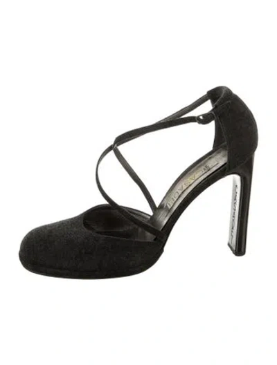 Pre-owned Casadei Wool D'orsay Pumps In Black