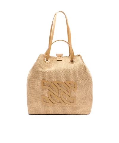 Casadei Woven Detail Shoulder Bag