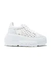 Casadei Sneakers Low Top Platform Sole In White