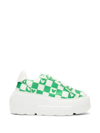 Casadei X Alessandro Enriquez Nexus Lace-up Sneakers In Green