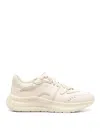 Casadei Women's Premium Leather Mini Running Sneaker In Blanco
