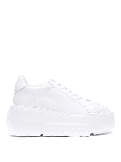 CASADEI TIFFANY LEATHER SNEAKERS