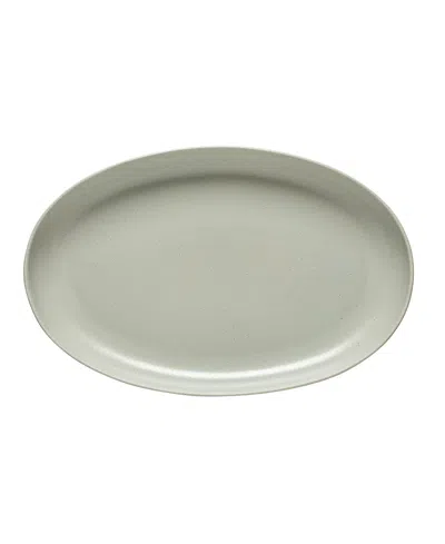 Casafina By Costa Nova Pacifica Oval Platter 16" In Lt Grey