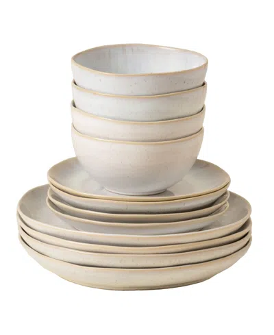 Casafina By Costa Nova Eivissa 12 Pc. Dinnerware Set, Service For 4 In Sand