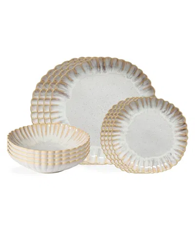 Casafina By Costa Nova Mallorca 12-pc. Dinnerware Set, Service For 4 In Sand