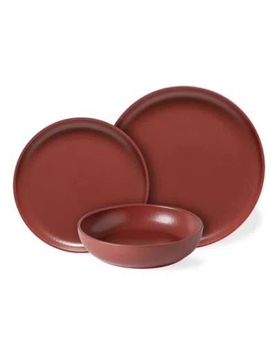 Casafina By Costa Nova Pacifica 12 Pc. Dinnerware Set, Service For 4 In Red