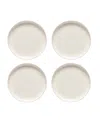 Casafina By Costa Nova Pacifica Dinnerware Dinner Plate, Set Of 4 In White