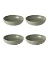 Casafina By Costa Nova Pacifica Serveware Pasta Bowl, Set Of 4, 33 oz In Green
