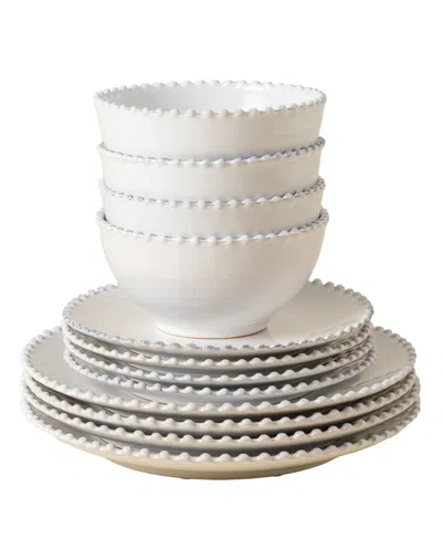 Casafina By Costa Nova Pearl 12 Pc. Dinnerware Set, Service For 4 In White