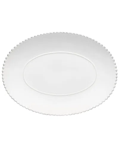 Casafina By Costa Nova Pearl 16" Oval Platter In White